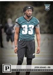 2018 Panini Base Set Josh Adams #347 card