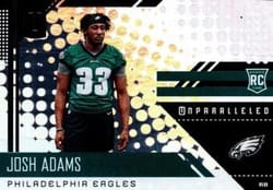 2018 Panini Unparalleled Base Set Josh Adams #250 card