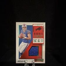 2018 Panini Contenders Rookie Ticket Swatches Josh Allen #RTS-5 card
