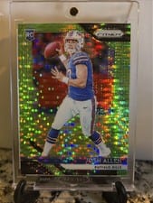 2018 Panini Prizm Josh Allen Neon Green Pulsar #205 card
