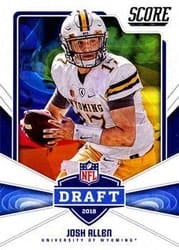 2018 Score NFL Draft Josh Allen #5 card