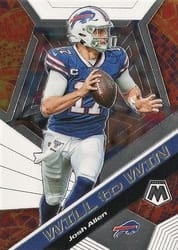 2020 Panini Mosaic Will to Win Josh Allen #WW9 card