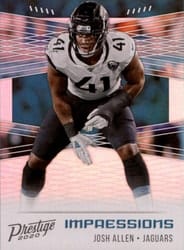 2020 Panini Prestige Impressions Josh Allen #IM-JA card