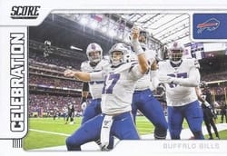 2020 Score Celebration Josh Allen #CE-7 card
