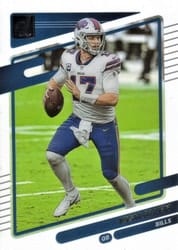 2021 Clearly Donruss Base Set Josh Allen #5 card