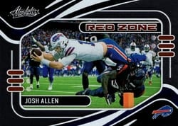 2021 Panini Absolute Red Zone Josh Allen #1 card