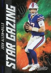 2021 Panini Absolute Star Gazing Josh Allen #4 card