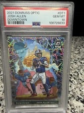 Josh Allen 2021 Panini Donruss Optic Downtown #DT-1 card