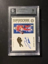 2021 Panini Encased Autograph Josh Allen #9 card