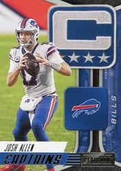 2021 Panini Playbook Captains Josh Allen #CAP-JAL card