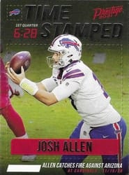 2021 Panini Prestige Time Stamped Josh Allen #TS-JA card
