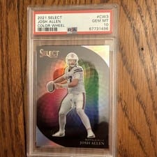 2021 Panini Select Color Wheel Josh Allen #CW-3 card