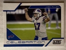 2021 Score Celebration Josh Allen #C17 card