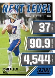 2021 Score Next Level Stats Josh Allen #NL15 card