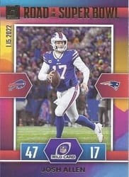 2022 Donruss Road to the Super Bowl Wild Card Josh Allen #WC-JA card