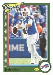 2022 Panini Classics Base Set Josh Allen #9 card