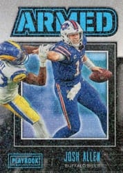 2022 Panini Playbook Armed Josh Allen #A-4 card