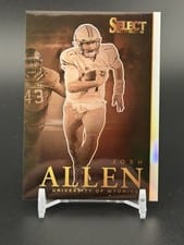 2022 Panini Select Draft Picks Artistic Selections Josh Allen #AS-JA card
