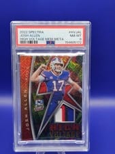 2022 Panini Spectra High Voltage Josh Allen #HV-JAL card