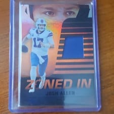 2022 Zenith Zoned In Josh Allen #ZI-1 card