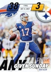 2023 Panini Prestige Any Given Sunday Josh Allen #5 card