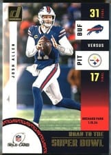 2024 Donruss Road to the Super Bowl Wild Card Josh Allen #SBWC6 card
