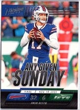 2024 Panini Prestige Any Given Sunday Josh Allen #AGS-JAN card