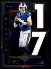 2024 Panini Select Select Numbers Josh Allen #10 card