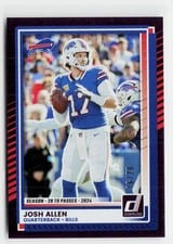 2025 Panini Donruss Josh Allen Season Stat Line #91