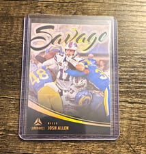 2025 Panini Luminance Savage Josh Allen #1 card