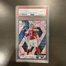 2025 Panini Mosaic Josh Allen Mosaic Choice Cherry Blossom #150 card