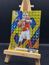 2025 Panini Mosaic Josh Allen Mosaic Gold #150 card