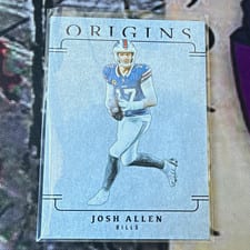2025 Panini Origins Blank Slate Josh Allen #13 card