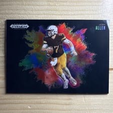 2025 Panini Prizm Draft Picks Color Blast Josh Allen #25 card