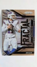 2025 Panini Prizm Fractal Josh Allen #14 card