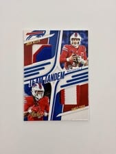 2025 Panini Absolute Team Tandem Materials Josh Allen / James Cook #TTM-BUF card
