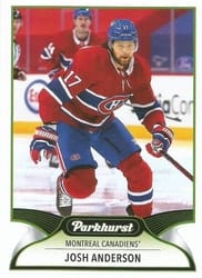 2021-22 Parkhurst Base Set Josh Anderson #199 card