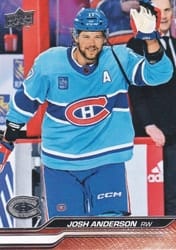 2023-24 Upper Deck Base Set Josh Anderson #96 card