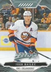 2019-20 Upper Deck MVP Base Set Josh Bailey #161 card