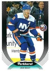 2020-21 Parkhurst Base Set Josh Bailey #207 card