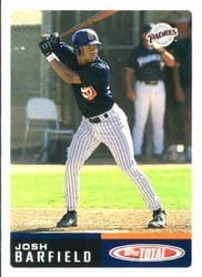 2002 Topps Total Base Set Josh Barfield #8 card