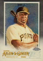 2020 Topps Allen & Ginter Chrome Base Set Josh Bell #129 card
