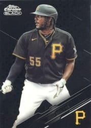 2020 Topps Chrome Black Base Set Josh Bell #56 card