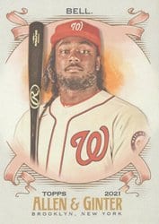 2021 Topps Allen & Ginter Base Set Josh Bell #5 card