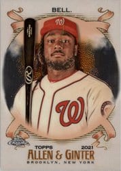 2021 Topps Allen & Ginter Chrome Base Set Josh Bell #5 card