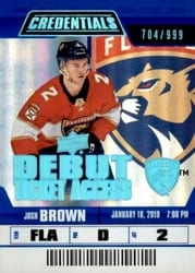 2019-20 Upper Deck Credentials Base Set Josh Brown #78 card