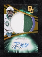 2025 Bowman University Best Prospect Jumbo Relic Autographs Refractor Josh Cameron #JRA-JCA card