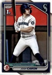 2024 Bowman Draft Base Set Josh Caron #BD-155 card