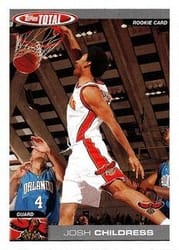 2004-05 Topps Total Base Set Josh Childress #333 card