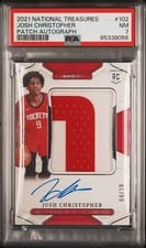 2021 Panini National Treasures Josh Christopher #102 card